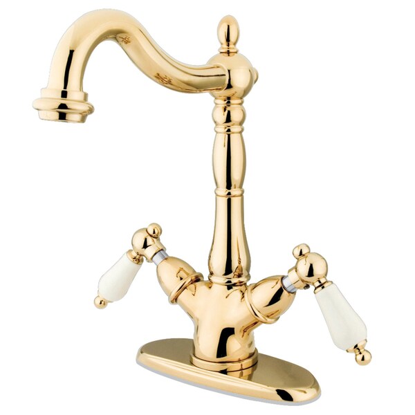 KS1492PL Vessel Sink Faucet, Polished Brass